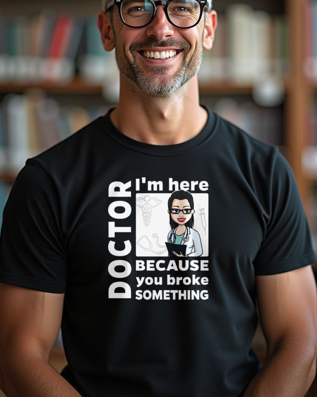 Female Doctor I’m Here - Ärztin Spruch Geschenkidee – T-Shirt