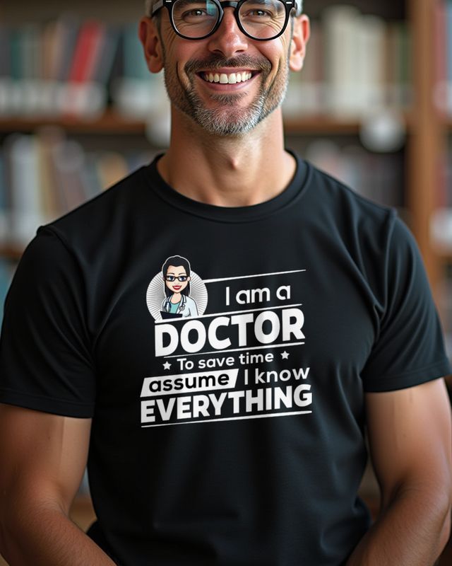 Female Doctor To Save Time - Ärztin Humor Geschenk – T-Shirt