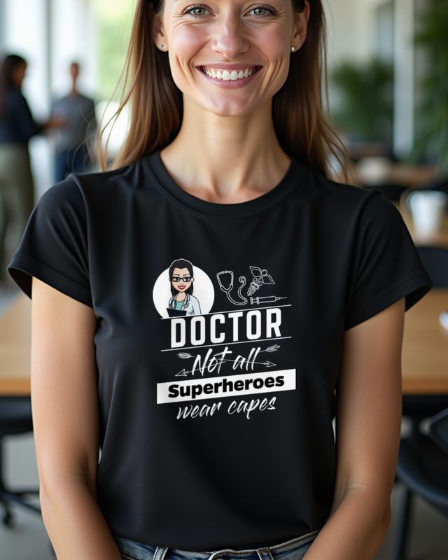 Not All Superheroes Wear Capes - Ärztin – T-Shirt