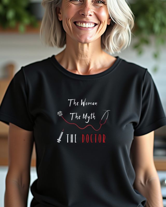 Ärztin - The Woman The Myth - Lustiges Geschenk für Sie – T-Shirt