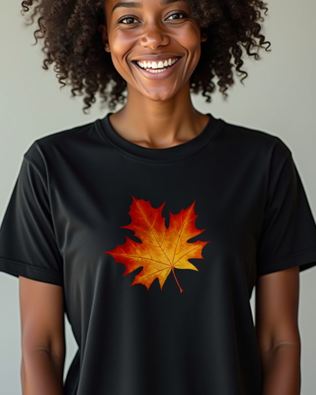Ahornblatt - Schönes Herbst Motiv für Naturfreunde – T-Shirt