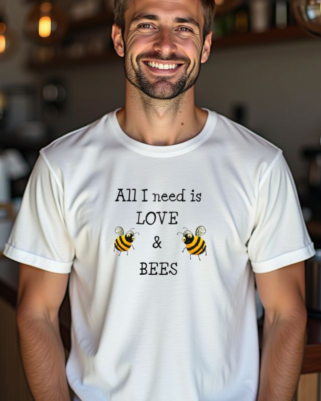 All I Need Is Love and Bees - Bee Lover Slogan Gift