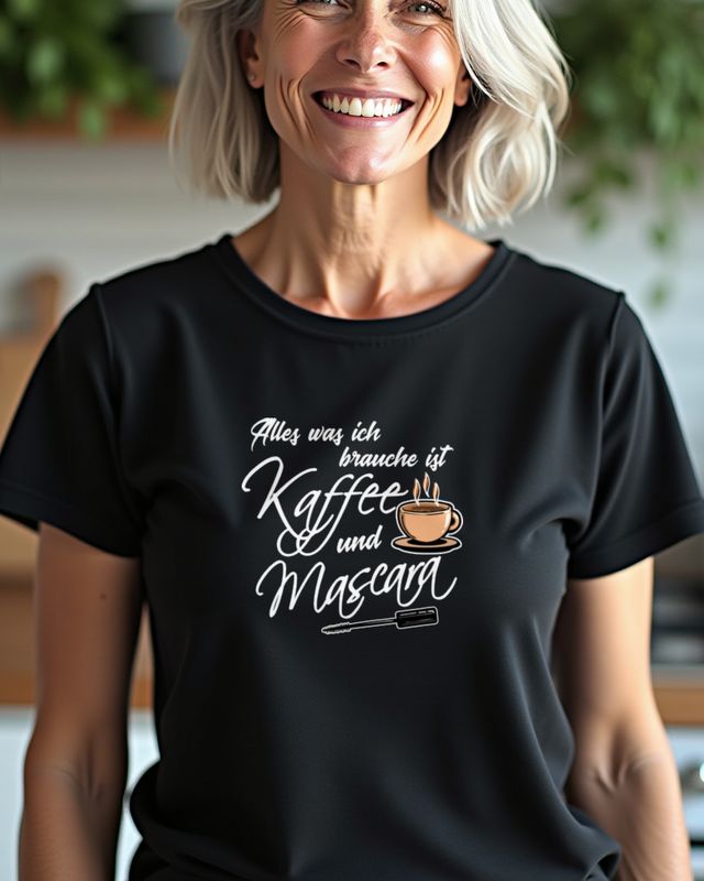 Alles was ich brauche ist Kaffee - German Coffee Gift β T-Shirt