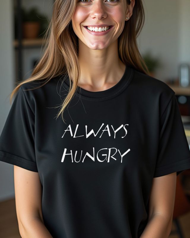 Always Hungry - Lustiger Spruch für Vielfraße – T-Shirt