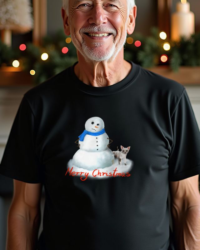 Annoyed Snowman - Merry Christmas - Funny Holiday – T-Shirt