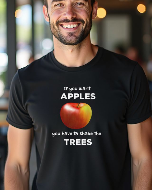 If You Want Apples Shake the Trees - Motivation Tee β T-Shirt