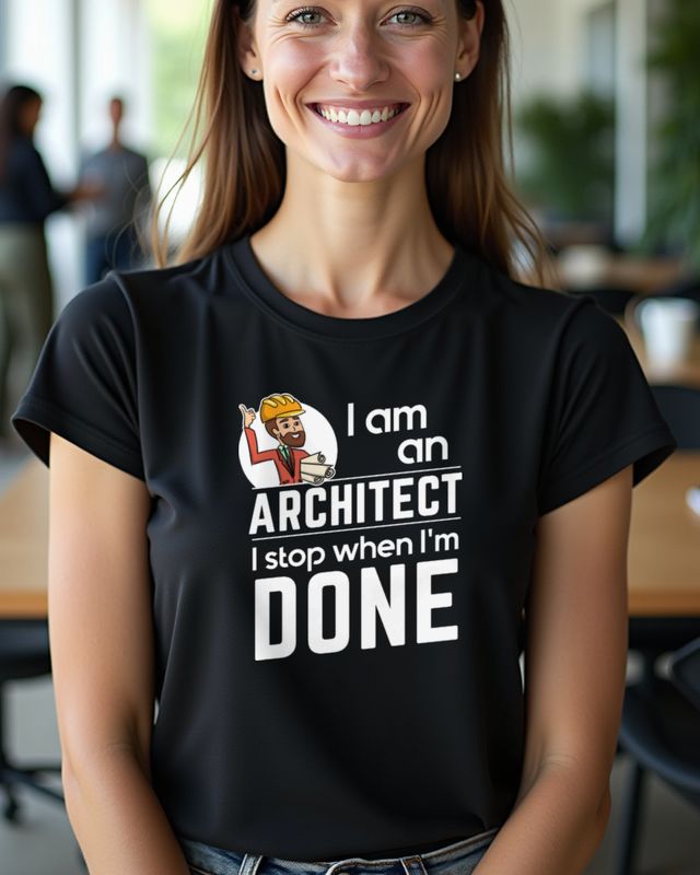 Architect I Stop when I’m Done - Shirt für Architekten – T-Shirt