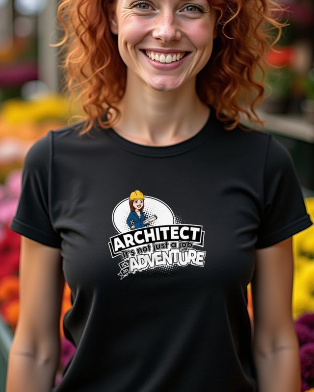 Architect Not a Job but an Adventure - Architektin Shirt – T-Shirt
