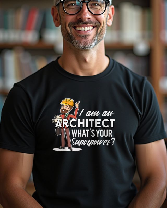 Architect What’s your Superpower - Shirt für Architekten – T-Shirt
