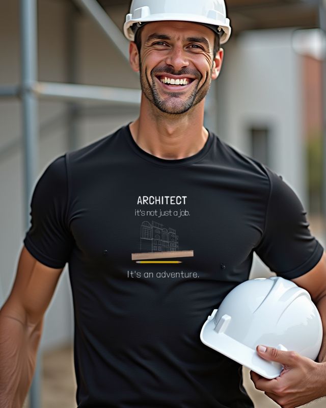 Architekt Abenteuer Beruf - Illustriertes Architekt Motiv – T-Shirt