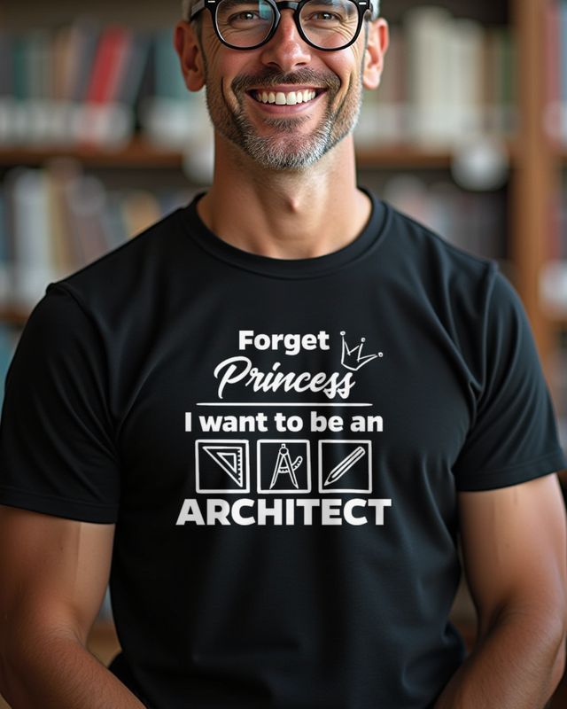 Forget Princess - Architektin statt Prinzessin Geschenk – T-Shirt