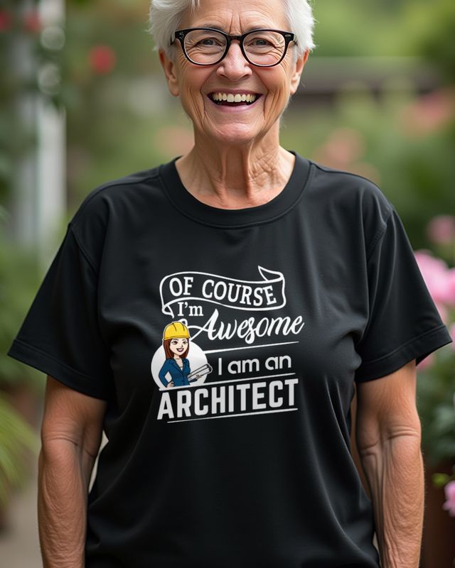 Architektin I’m Awesome - Selbstbewusstes Geschenk für Sie – T-Shirt