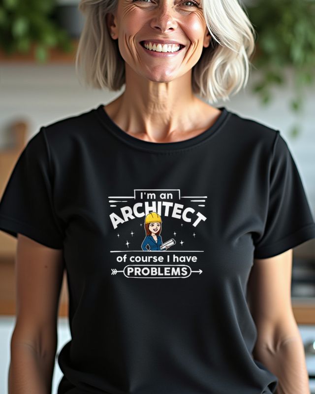 Architektin Of Course I Have Problems - Lustiger Spruch – T-Shirt