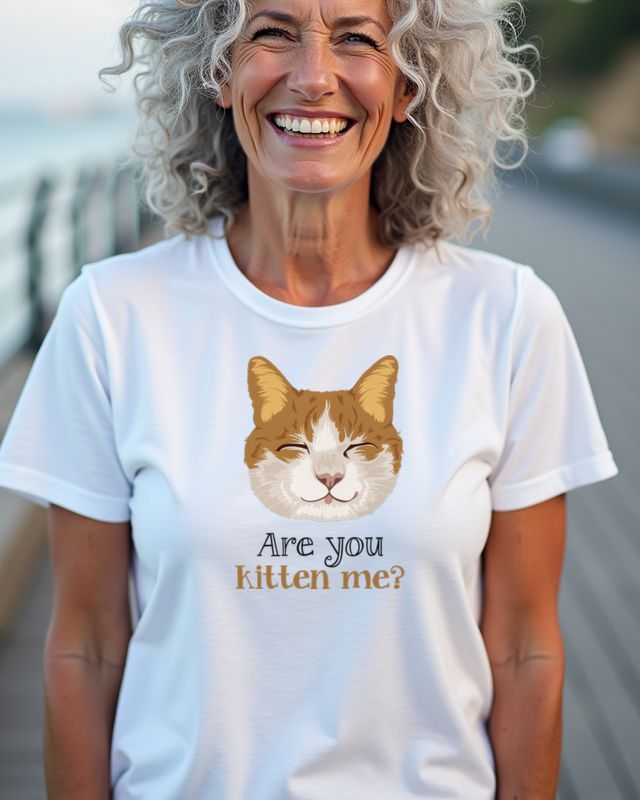 Are You Kitten Me - Lustiges Katzen Wortspiel Shirt – T-Shirt