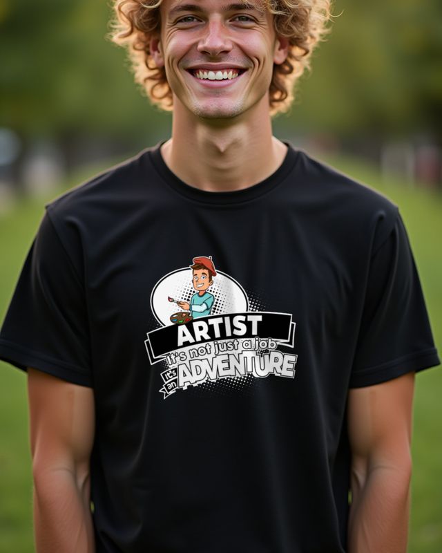 Artist Not a Job but an Adventure - Funny Artist Gift – T-Shirt
