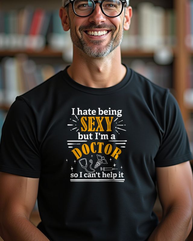 I Hate Being Attractive, I'm a Doctor - Symbole – T-Shirt