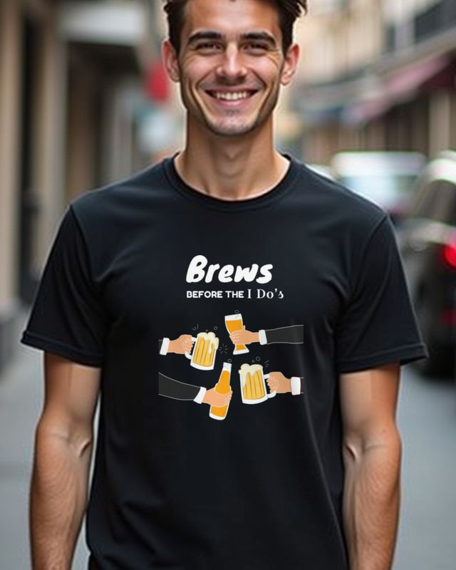 Bachelor Brews - JGA Beer Bachelor Party Shirt for Men – T-Shirt