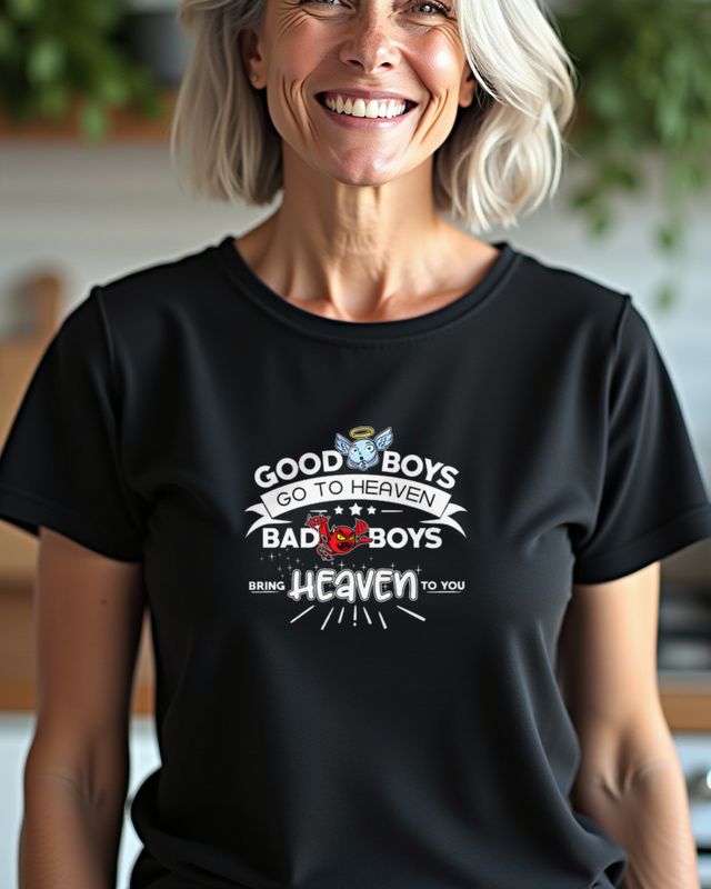 Good Boys Heaven Bad Boys Bring Heaven - Valentinstag – T-Shirt