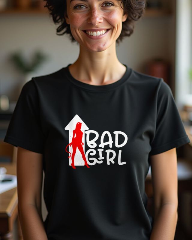 Bad Girl - Frecher Spruch für Mädchen und Frauen – T-Shirt