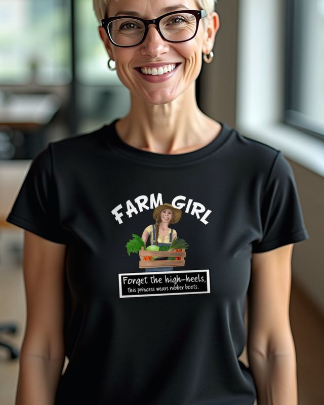 Farm Girl in Rubber Boots - Country Life Gift for Her β T-Shirt
