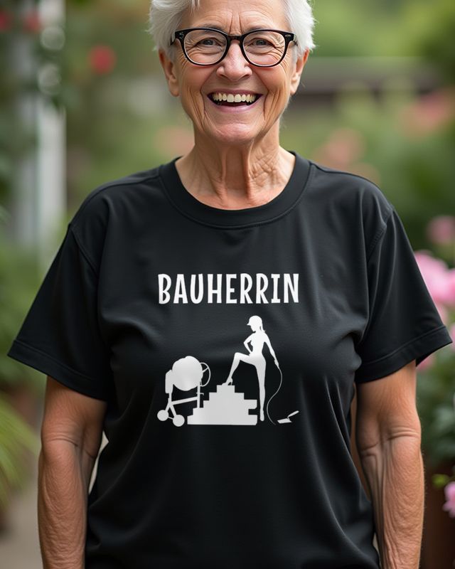 Bauherrin - Lustiges Hausbau Shirt für Frauen – T-Shirt