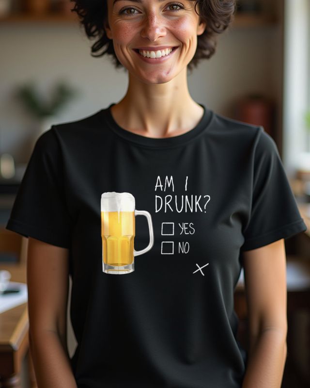 Beer am I drunk - Lustiges Bier Shirt für Partys