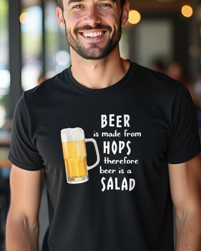 Beer is a Salad - Funny Beer Saying for BBQ Lovers