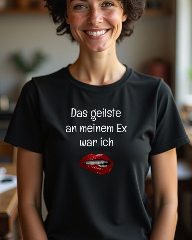 Best Thing About My Ex Was Me - Funny German Ex Saying β T-Shirt