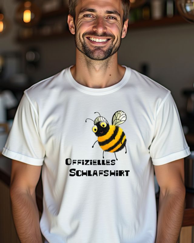 Biene für Langschläfer - Lustiges Bienen Motiv – T-Shirt