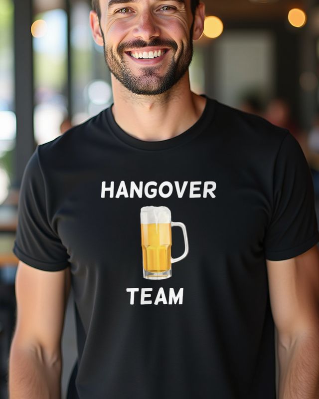Hangover Team - Lustiges Bier Shirt für den Morgen danach – T-Shirt