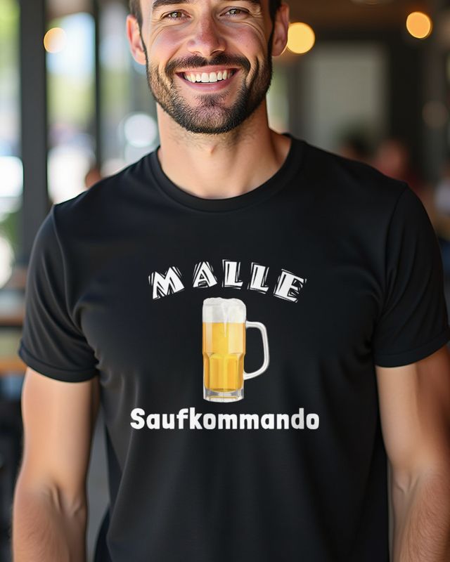 Malle Saufkommando - Funny German Mallorca Beer Gift β T-Shirt