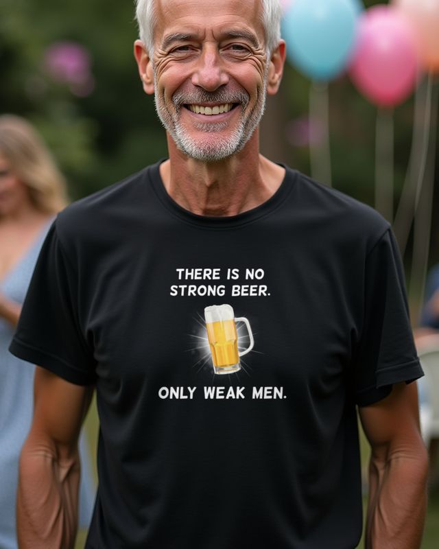 No strong Beer only weak Men - Funny Beer Saying β T-Shirt