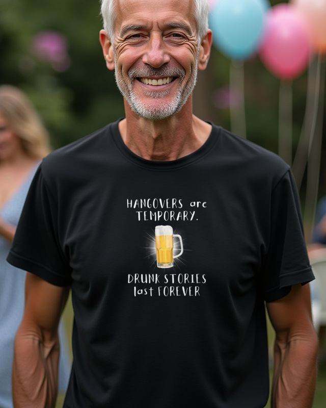Drunk Stories last forever - Funny Beer Party Gift β T-Shirt