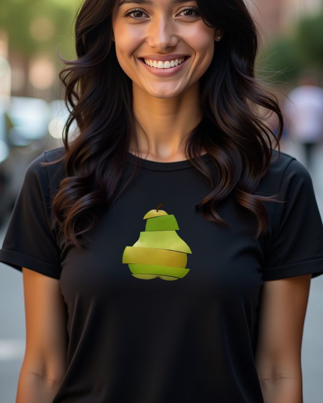 Pear Made of Pieces - Modern Fruit Art Graphic Tee β T-Shirt