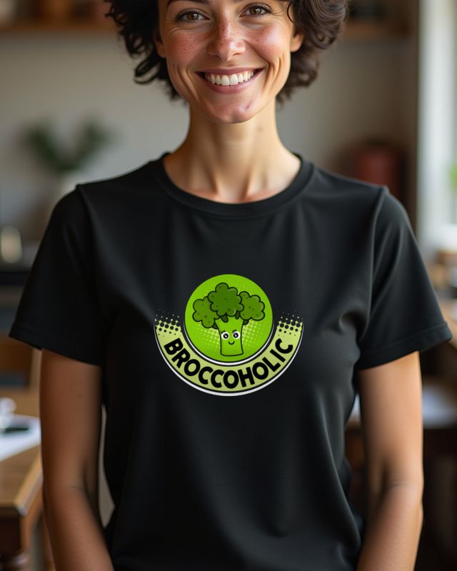 Broccoholic Wortspiel - Grünes Gemüse Geschenkidee – T-Shirt