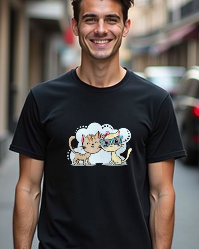 Cats Love Katzen - Geschenk für Katzenmenschen – T-Shirt