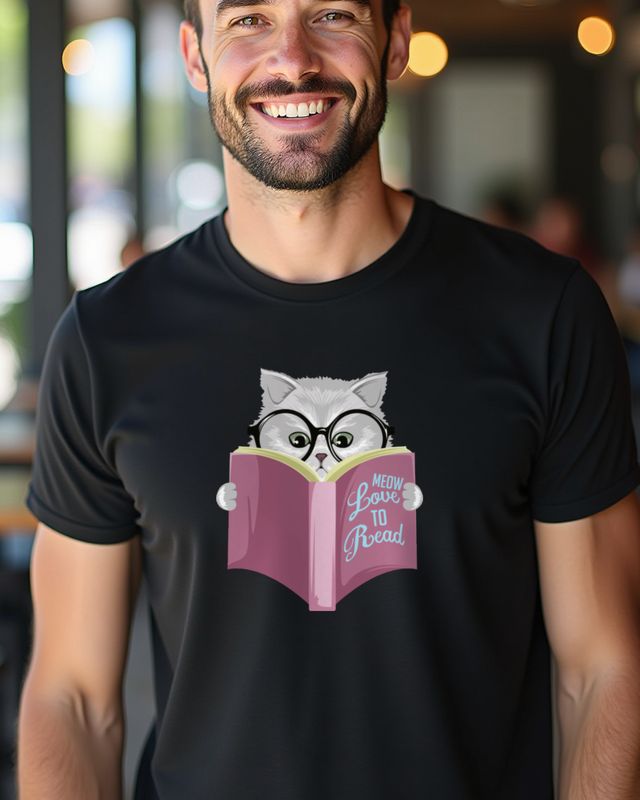 Cats Love to Read - Book Lover Cat Design โ T-Shirt
