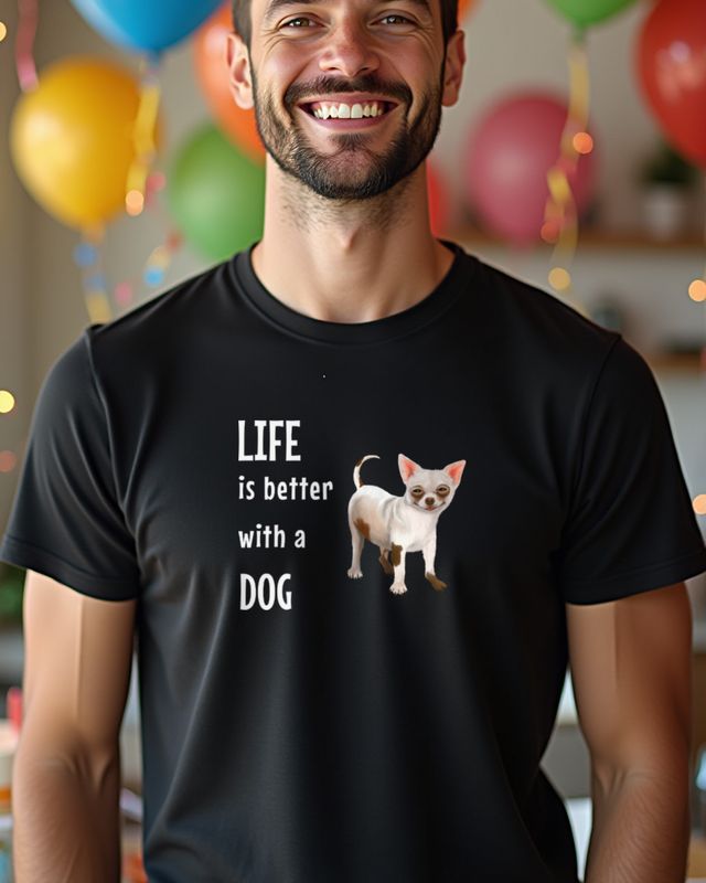 Chihuahua Life Is Better with a Dog - Small Dog Gift β T-Shirt