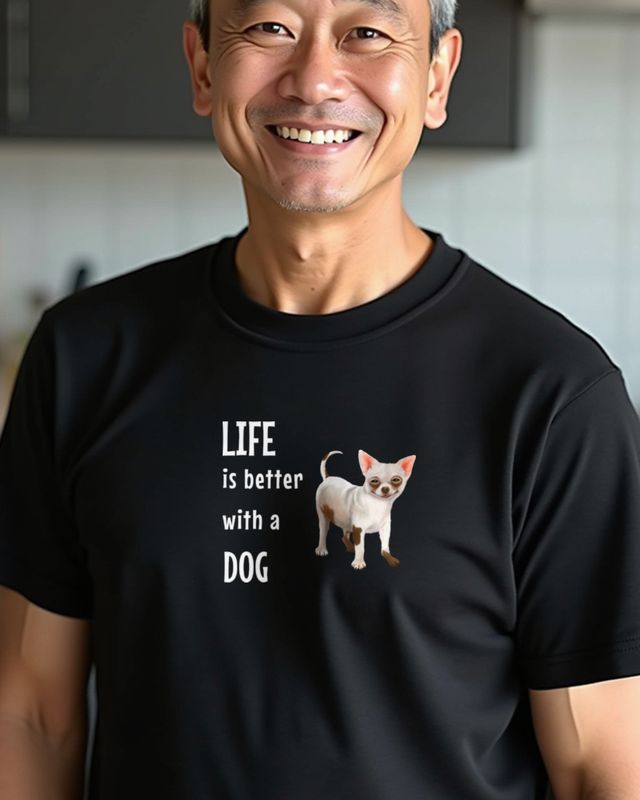 Chihuahua Life is better with a Dog - Hundefan Geschenk – T-Shirt