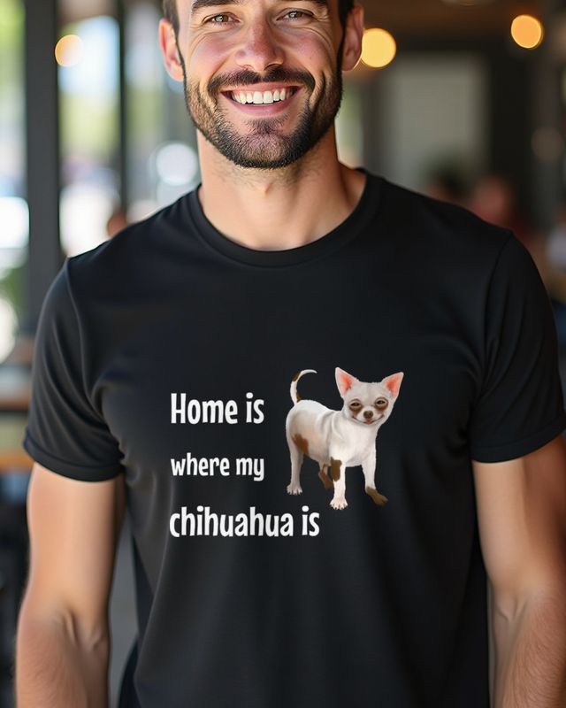 Chihuahua - Home is where my dog is - Hundeliebe – T-Shirt