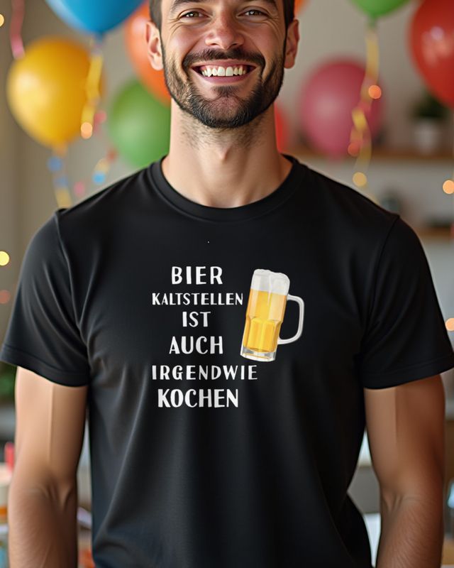 Chilling Beer Is Like Cooking - Funny German Saying β T-Shirt