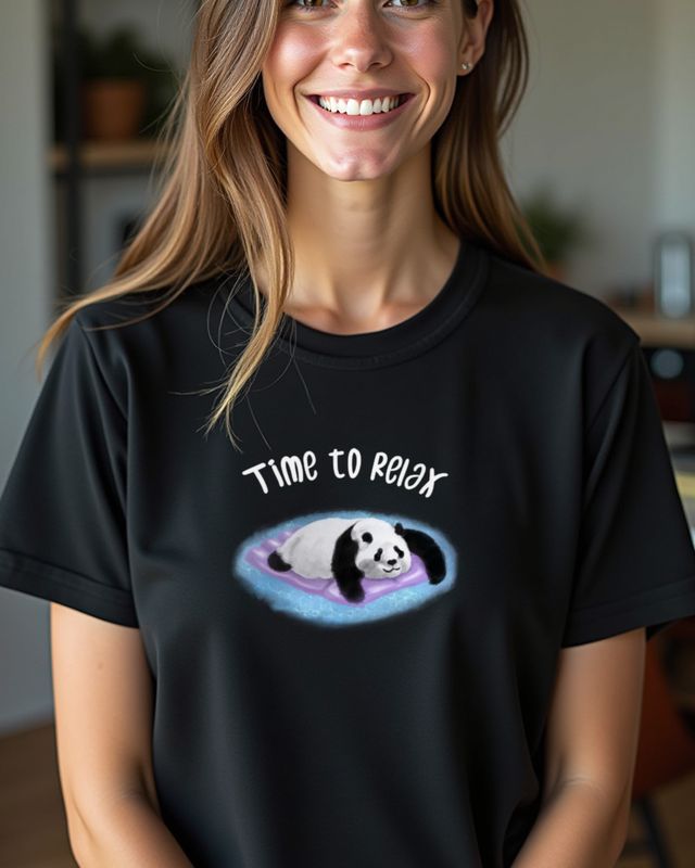 Panda Says Time to Relax - Lazy Day Shirt โ T-Shirt