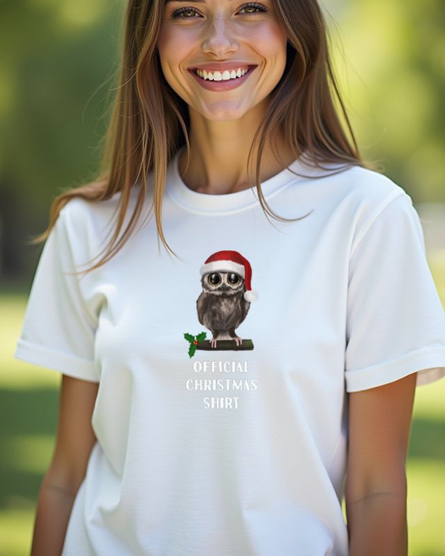 Offizielles Weihnachtsshirt Eule - Lustiges Weihnachtsmotiv – T-Shirt
