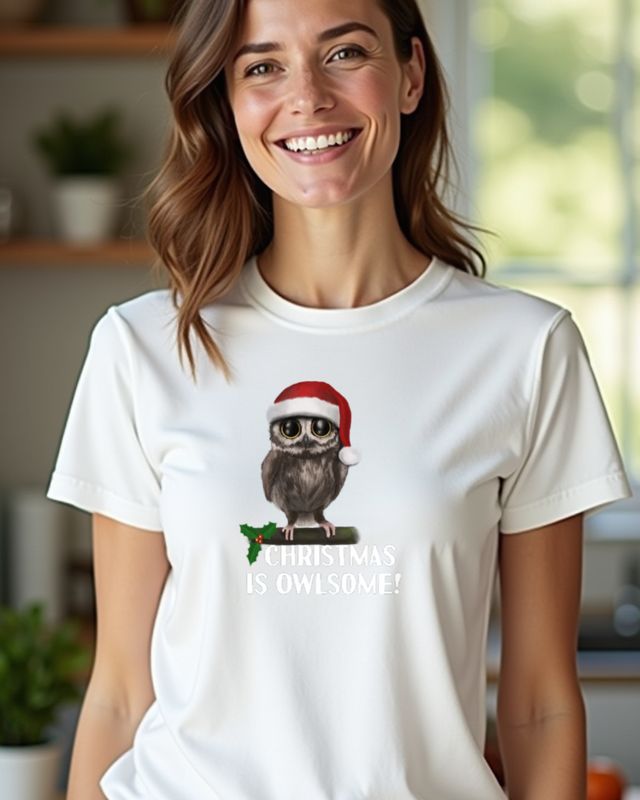 Christmas Owl - owlsome – T-Shirt