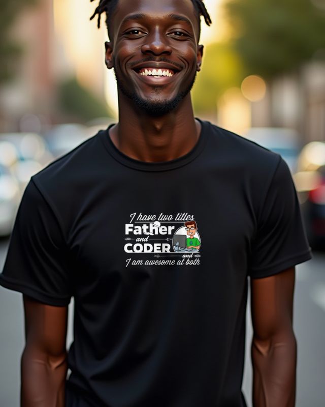 Coder and Father - Vatertag Geschenk für Programmierer Papa – T-Shirt