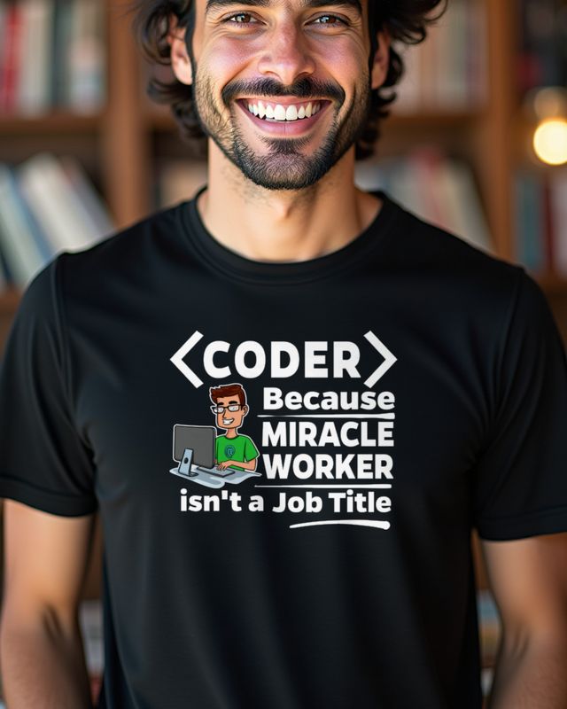Coder Miracle Worker - Lustiges Programmierer Geschenk – T-Shirt