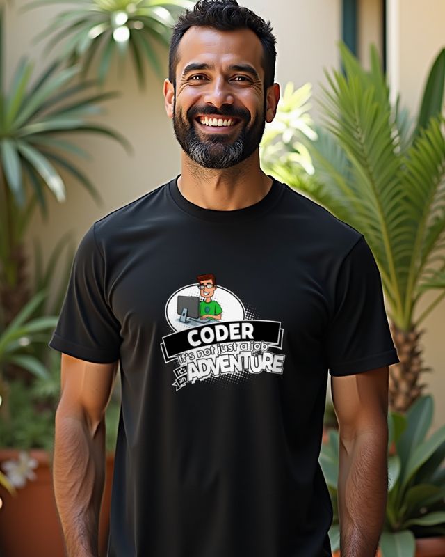 Coder Not a Job but an Adventure - Programmierer Shirt – T-Shirt
