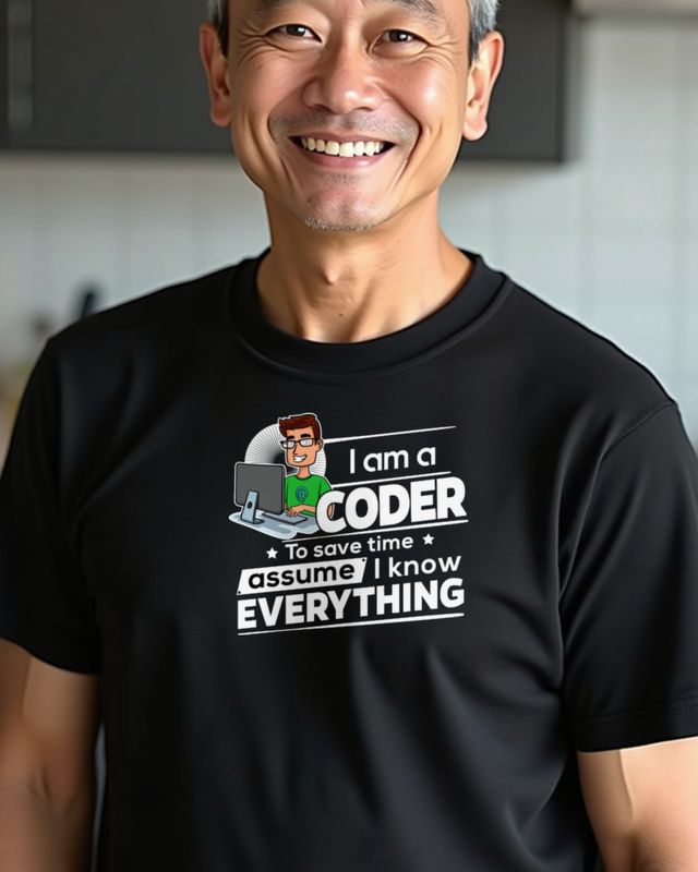 Coder To Save Time - Lustiger Spruch für Programmierer – T-Shirt