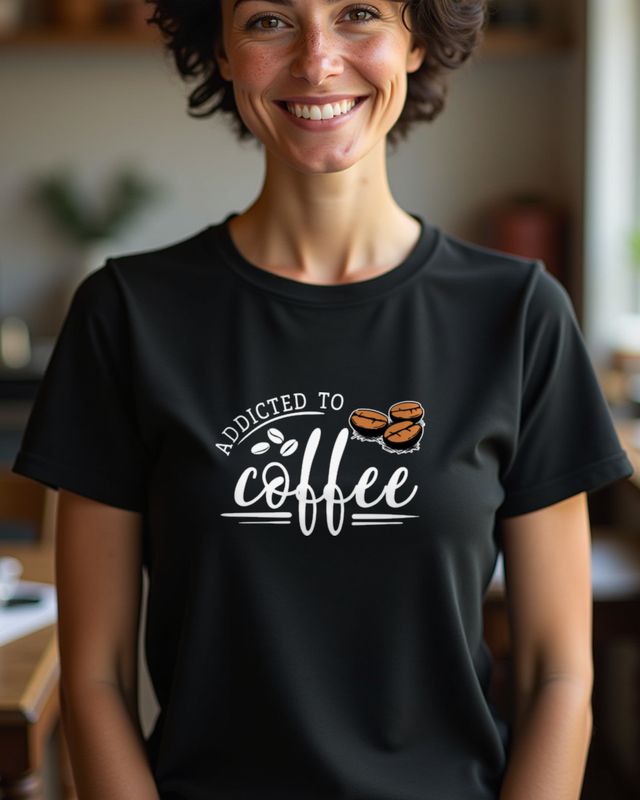 Coffee Addicted - Kaffeeliebhaber Geschenk Frauen Männer – T-Shirt