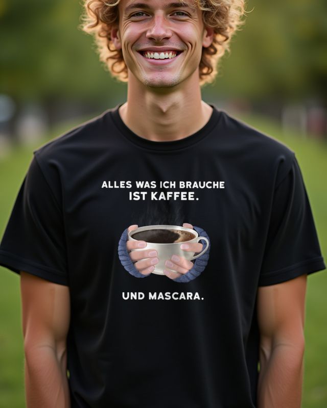 Coffee and Mascara Girls - German Saying Gift for Her โ T-Shirt